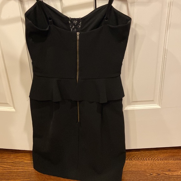 Parker black peplum dress - Picture 2 of 4